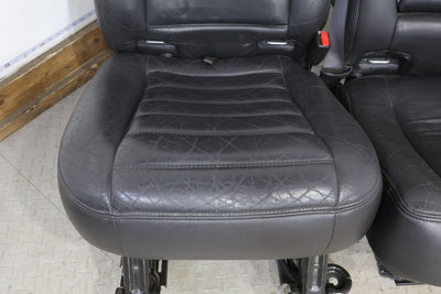 03-07 Hummer H2 2nd / Rear Row Leather Seat (Ebony 482) SUV Only Mild Wear