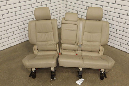 03-09 Lexus GX470 Pair LH&RH Split Bench 2nd Row Leather Seat Set (Ivory 00)