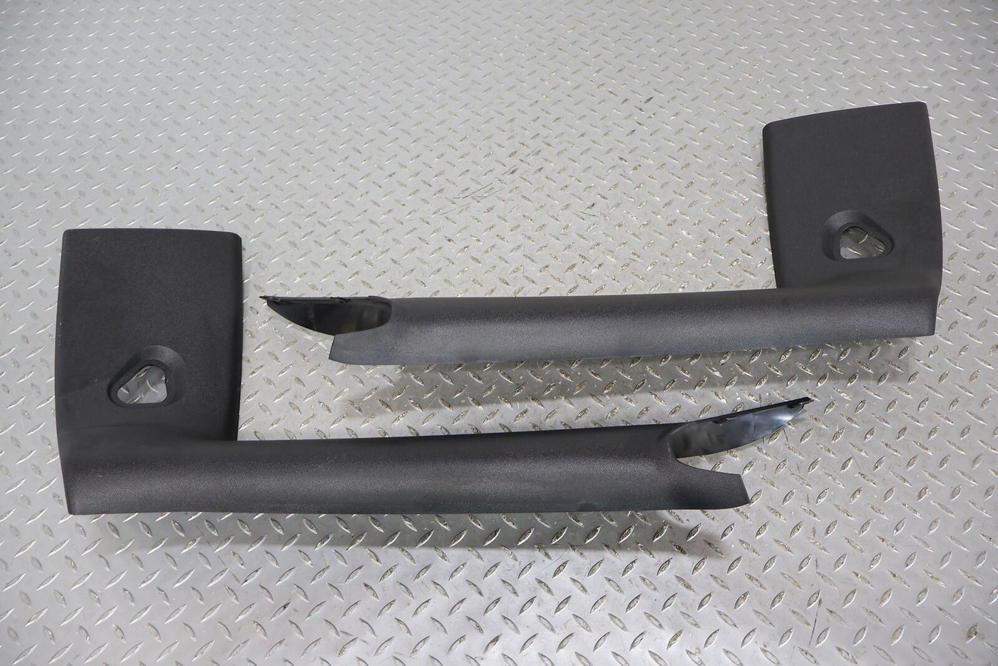 10-14 Mini Cooper S Coupe Pair LH&RH Interior A Pillar Trim Panels (Black)