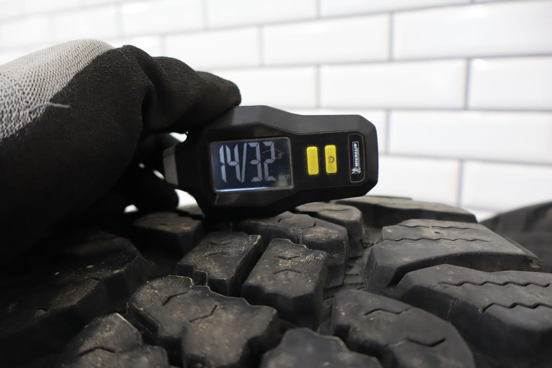  16x8 5 Spoke Wheels W/tires, Black, 285/75r16 Goodyear Duratrac, 16-14-13-12-12/32