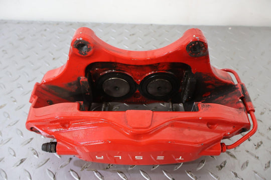 12-20 Tesla Model S Front Right RH Performance Brake Caliper (Red) 100K Miles