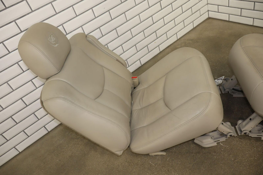 03-06 Cadillac Escalade SWB Shale Leather Heated 2nd Row Captains Chairs