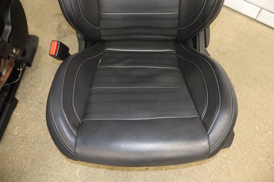 2015-2017 Ford Mustang GT Leather Heated/Ventilated Seat Set (Front/Rear) Black