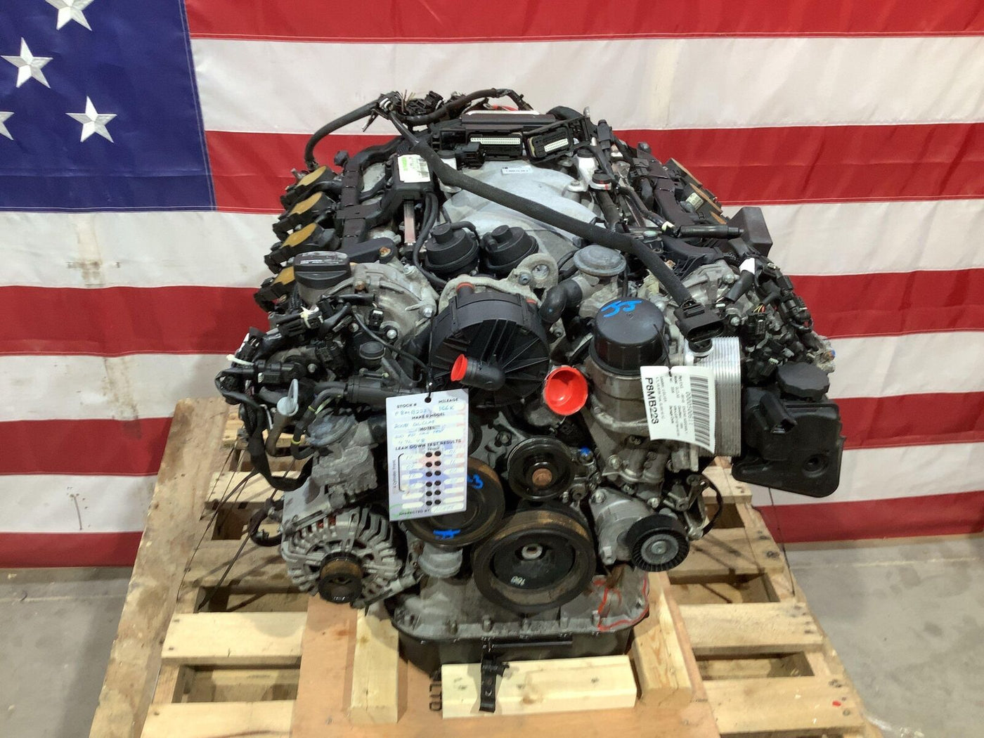 07-08 Mercedes GL450 W164 4.7L V8 Engine Dropout FOR PARTS (Needs Turbo/Oil Pan)