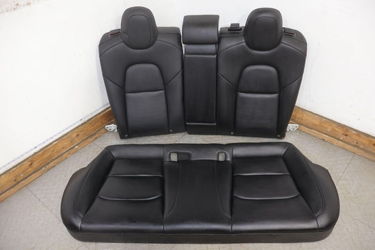 17-22 Tesla Model 3 OEM 2nd Row Leather Bench Seats (Black) Light Wear