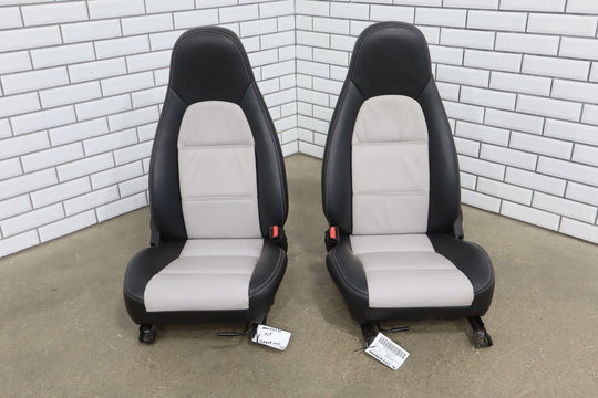 1999-2000 Mazda Miata NB Pair of Bucket Seats Manual Black/Silver *Recovered*