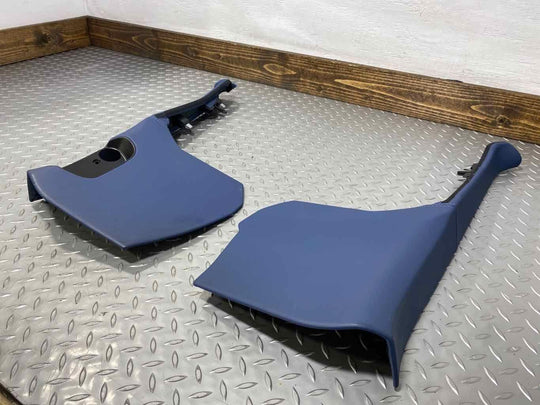 03-10 Bentley Continental GTC Pair LH & RH Leather Kick Panels (Blue) See Notes