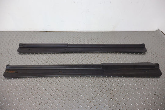 91-96 Dodge Stealth Pair LH&RH Interior Door Sill Entry Plates (Dark Gray 79)