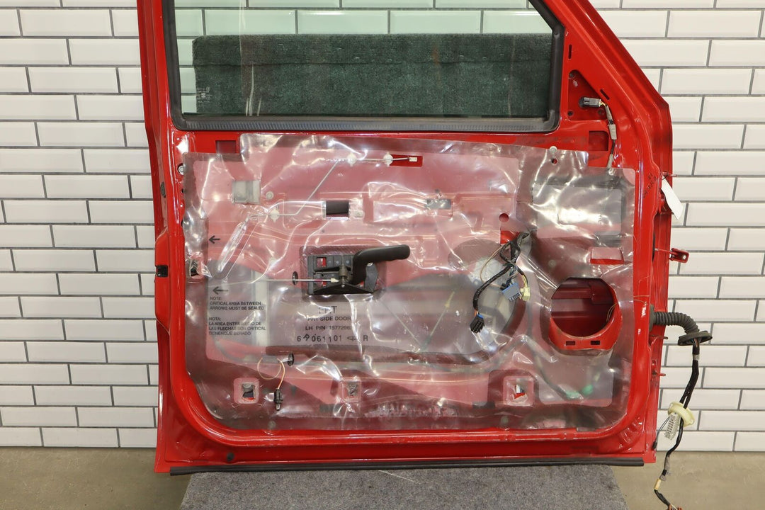 99-07 Chevy Silverado Sierra Front Left LH Electric Door W/Glass Victory Red 74U