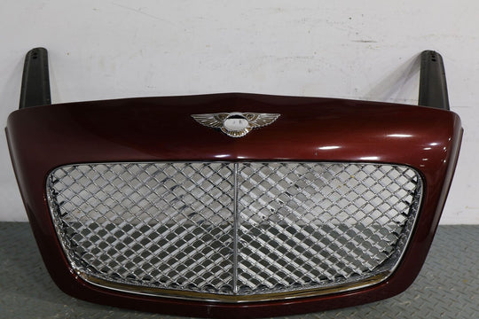 06-12 Bentley Flying Spur Front OEM Grille (Chrome/Maroon) Cracked Inner Frame