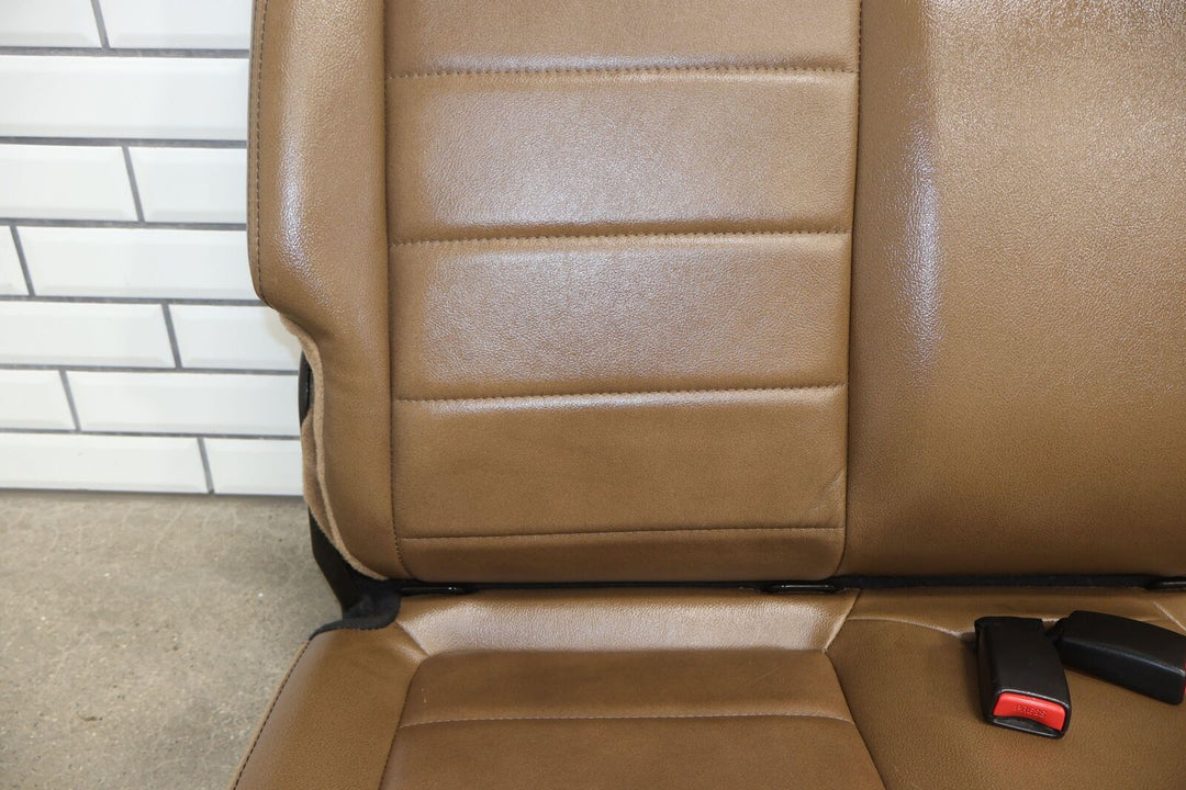 12-14 Jeep Wrangler Rubicon JK 2DR Rear Leather Seat (Dark Saddle XV) See Photos