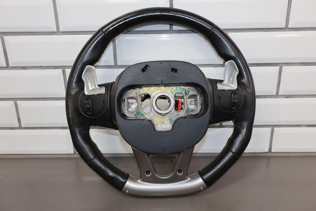 15-19 Dodge Challenger Hellcat Leather Steering Wheel W/Paddle Shifters -Black