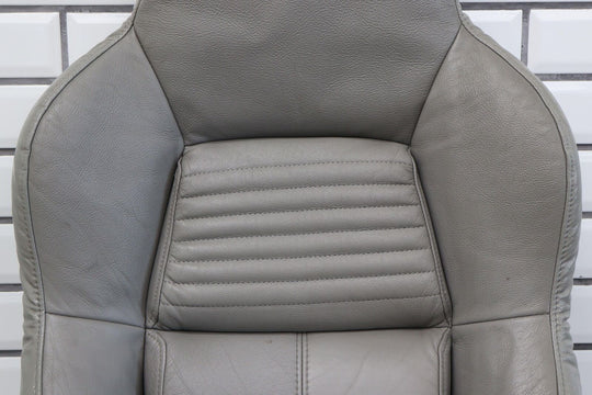 94-96 Chevy C4 Corvette Right Seat Back Cushion &Leather Skin Cover (Light Gray)