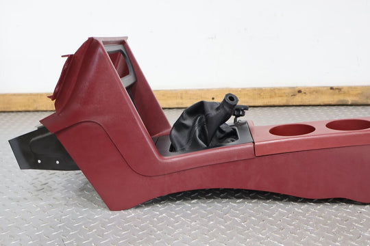 87-93 Ford Mustang GT Foxbody Center Floor Console W/Shift Boot&Bezel (Red DR)