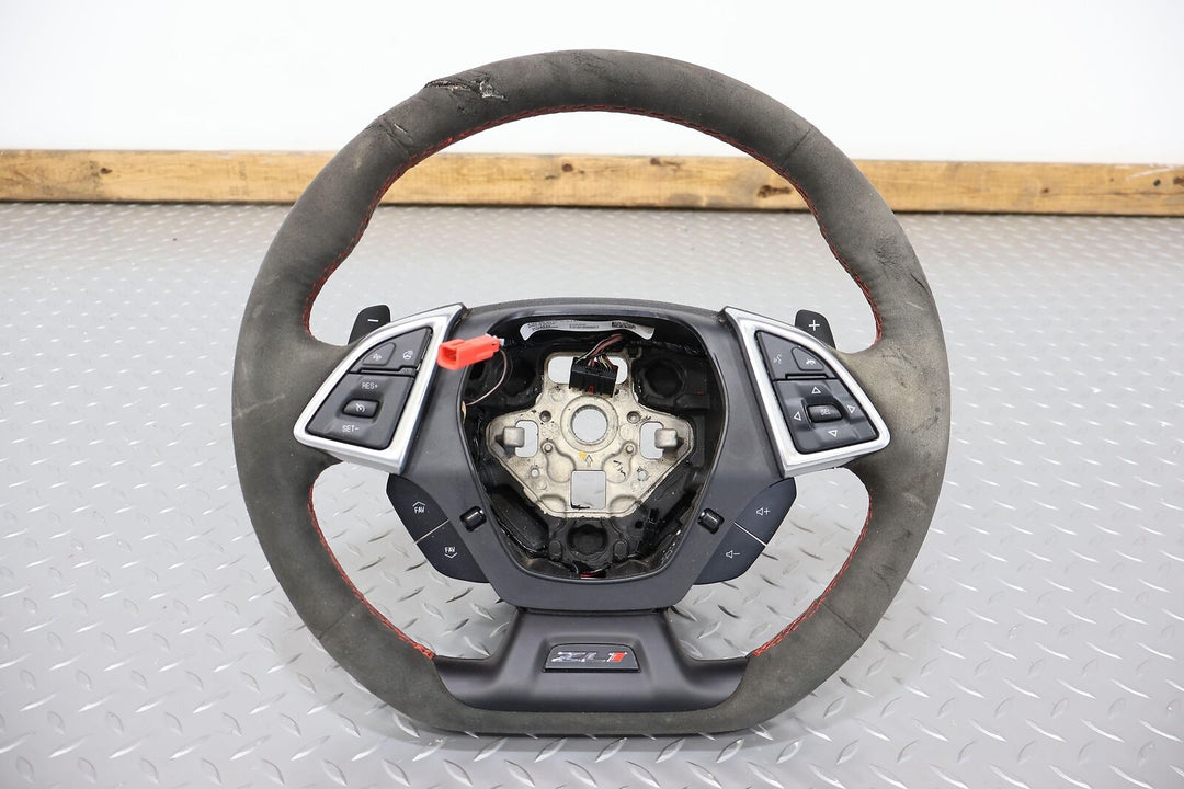 22 Chevy Camaro ZL1 Alcantara Flat Bottom Steering Wheel W/Paddle Shifters