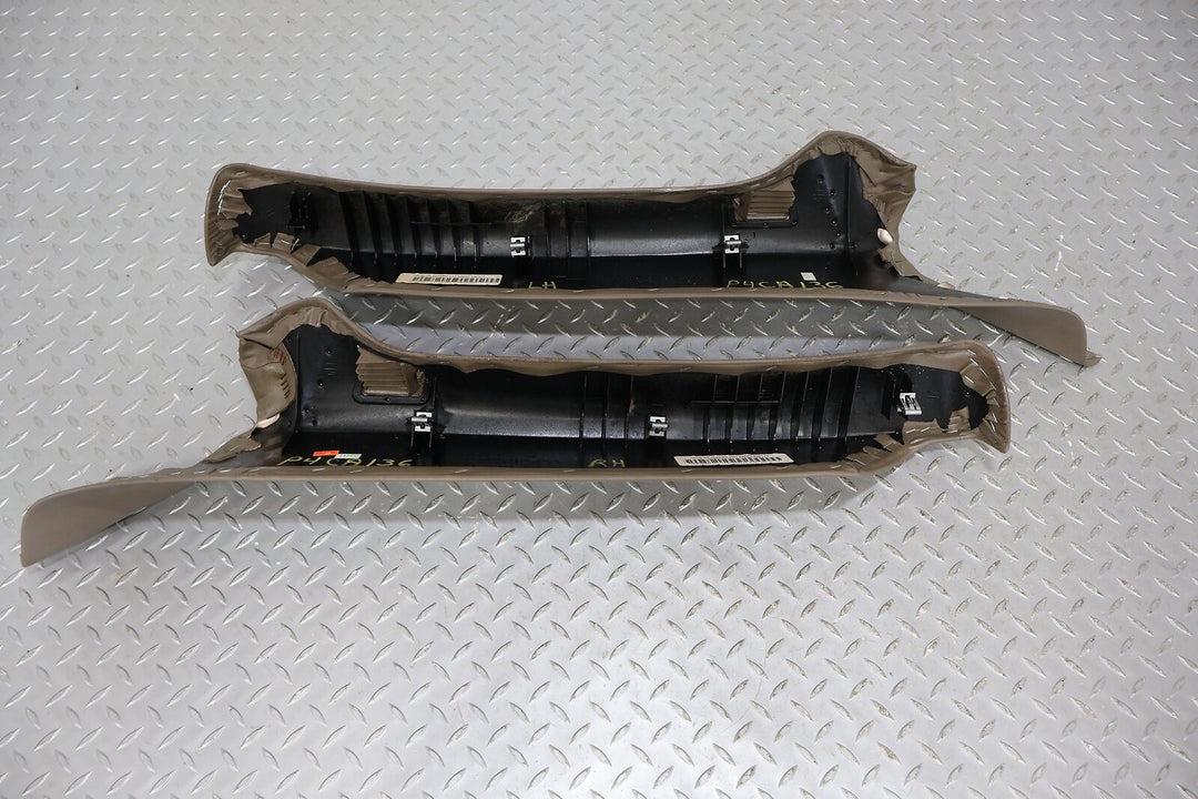 04-09 Cadillac XLR Left & Right Pair Interior A Pillar Trim Panels (Shale 15i)