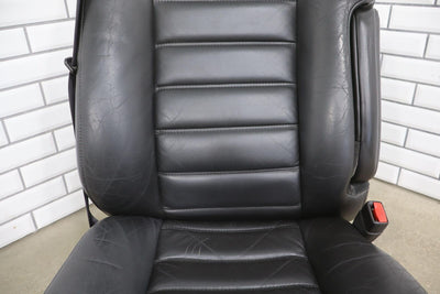 05-07 Hummer h2 RH Right Passenger Front Bucket Seat Leather Ebony (482) Cracks