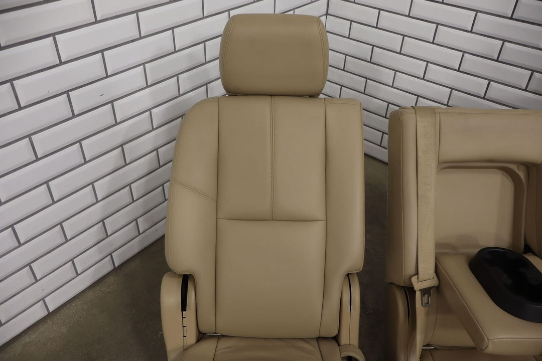 07-14 Tahoe Escalade Yukon (SWB) 2nd Row Leather Bench Seat (A95) Cashmere (333)