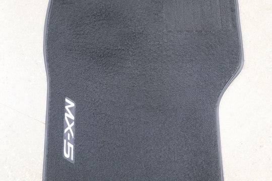 2016-2023 Mazda Miata MX-5 Embossed Cloth Floor Mats (Black) Mild Wear