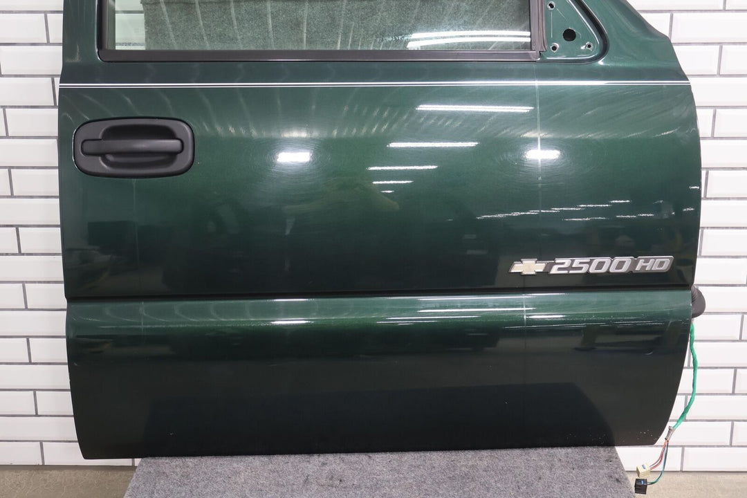 99-06 Silverado Sierra Crew Cab Front Right Electric Door W/ Glass (Dark Green)