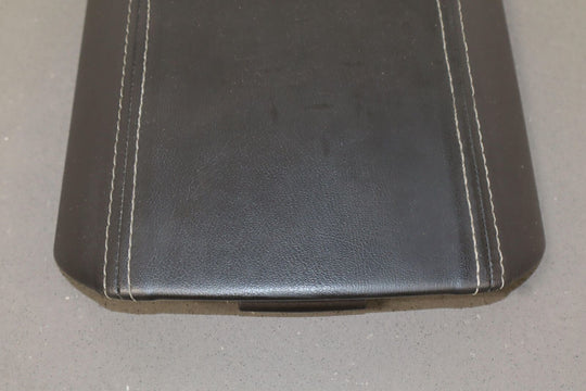 2010-2015 Chevy Camaro Black Leather Center Console Lid Arm Rest 51k