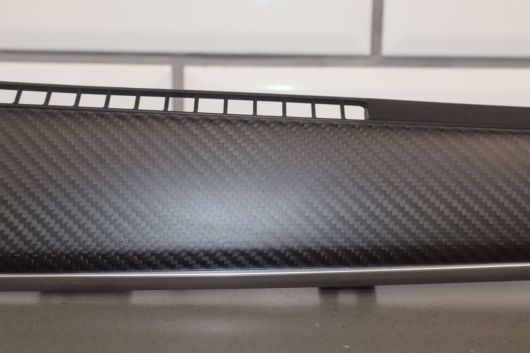 2023 Tesla Model X Plaid Center Dash Carbon Fiber Trim OEM