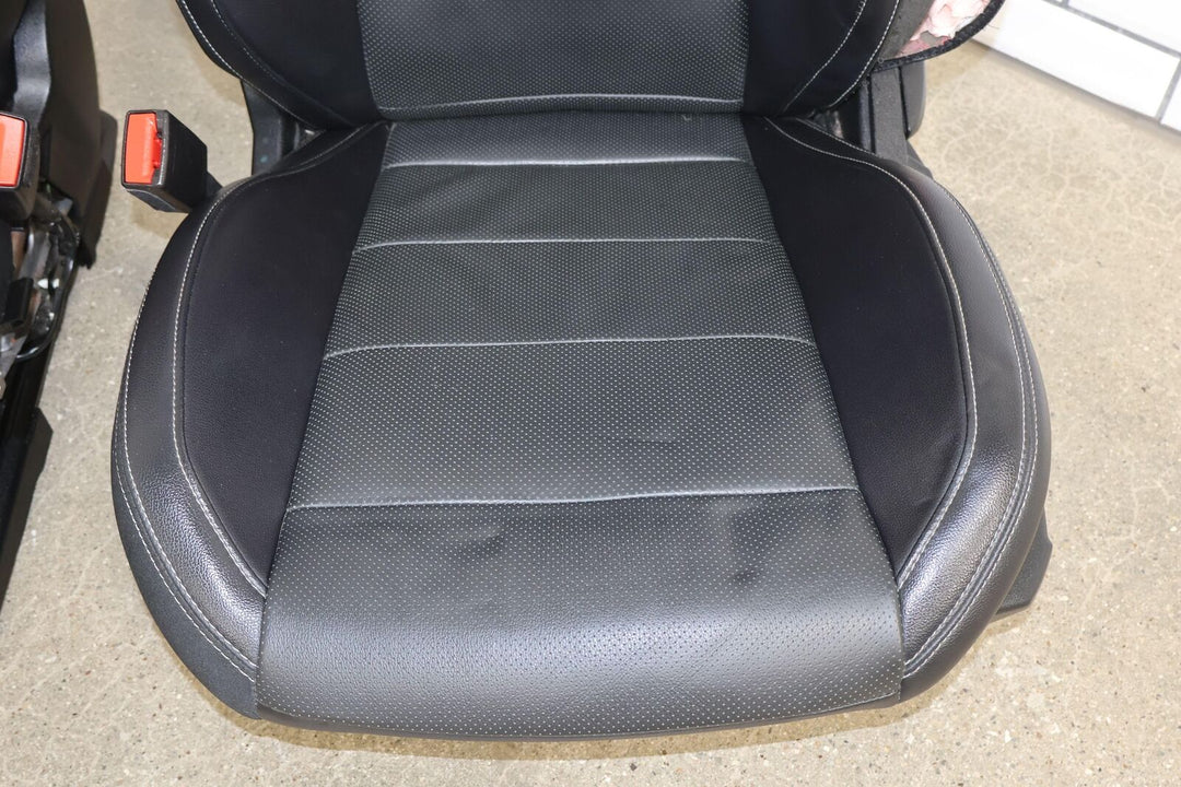 15-17 Ford Mustang GT Coupe Heated/Cooled Leather Seats Set (Ebony) Blown Bags