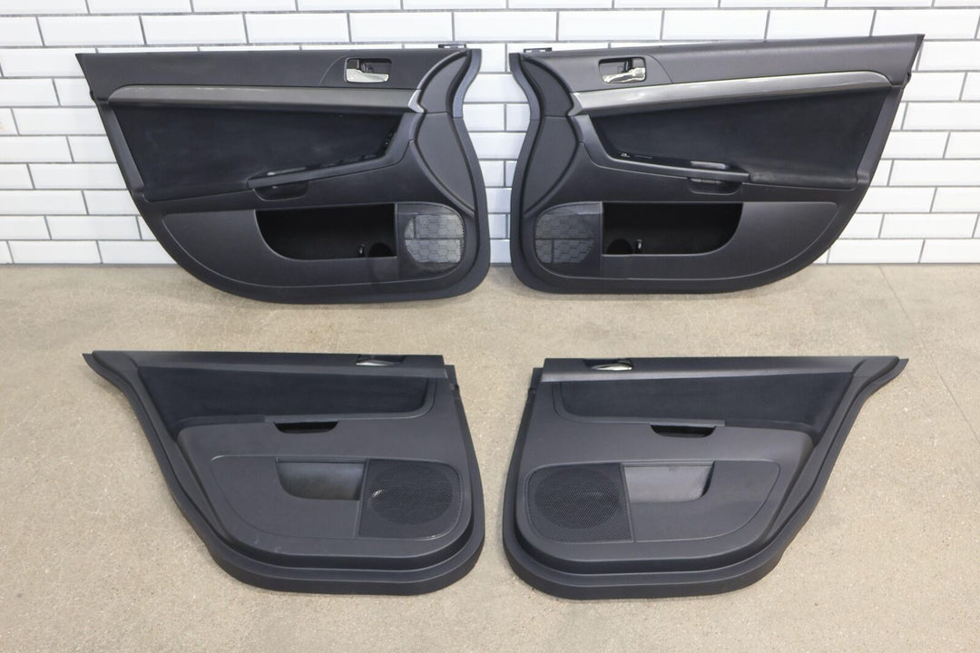 08-13 Mitsubishi Lancer EVO X GSR Interior Door Trim panels Set of 4 (Black)