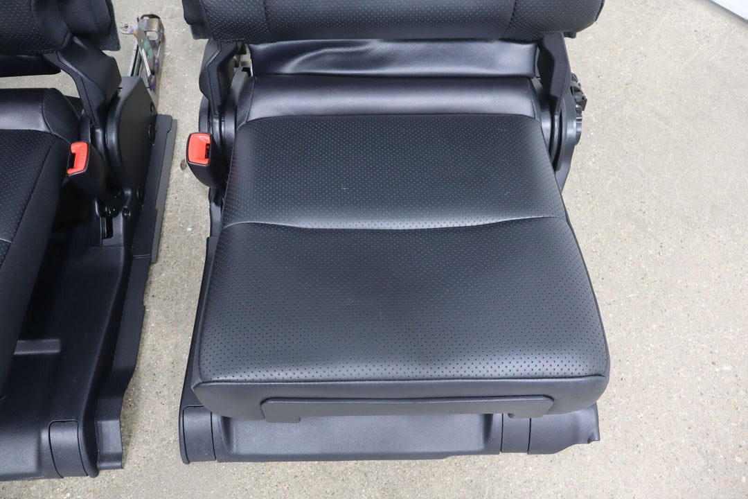 10-13 Lexus GX460 Pair LH&RH Leather Rear 3rd Row Seats (Black 20) Lt. Wear