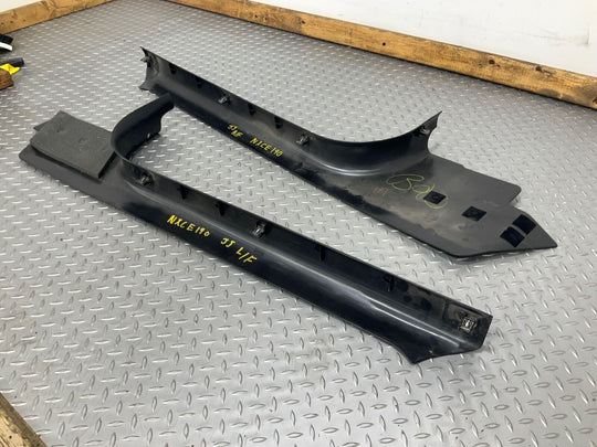 97-04 Chevy Corvette C5 Pair Left & Right Door SIll Entry Plates (Black 19i)