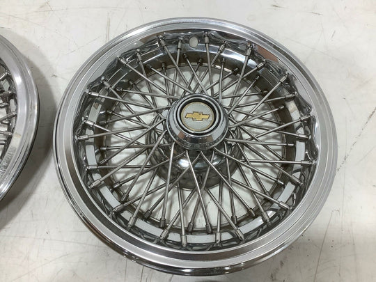 91-96 Chevy Caprice OEM 15" Wheel Covers / Hub Caps (Set of 4) Wire Type