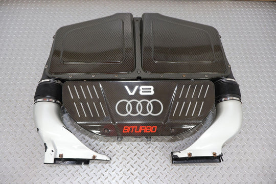 03-04 Audi RS6 Air Cleaner W/ Carbon Fiber Lid & Intake Tubes (4.2L V8)