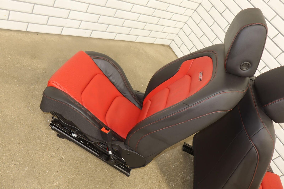 16-23 Chevy Camaro SS Convertible Leather Seat Set (Red H16) *Low Mileage*