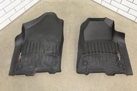 2020 Ram 1500 Crew Cab 5th Gen All Weather Weathertech Floor Mats (Black) Worn