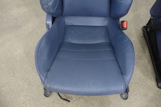 2000-2005 Honda S2000 OEM Leather Bucket Seat Set (Left/Right) Blue