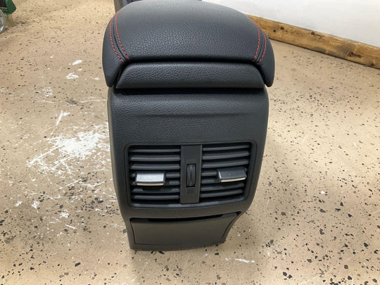 14-18 Mercedes CLA45 AMG Center Floor Console W/Leather Lid (Black/Red Stitch)