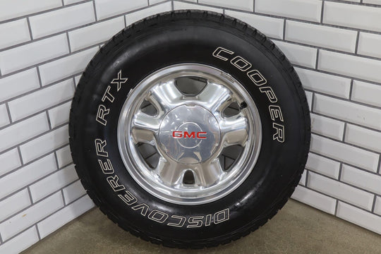 00-06 GMC Yukon/Sierra 1500 6x5.5 16x7 Aluminum Wheel/Tire Set 255/70/R16 Tires