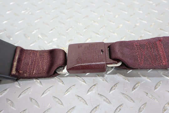 86-88 Chevy Monte Carlo Rear Left LH Seat Belt Retractor & Buckle (Maroon 79U)