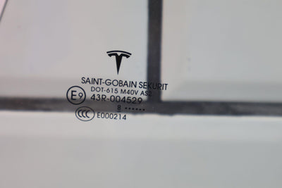 17-23 Tesla Model 3 Rear Left LH Door Window Glass (Glass Only) See Photos