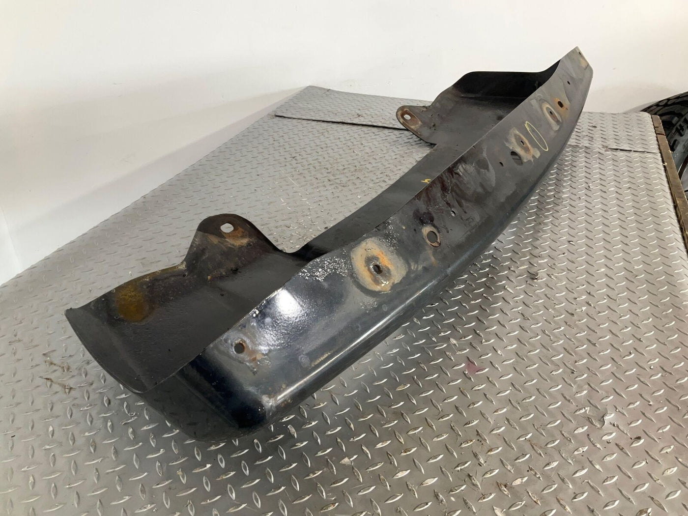 03-09 Hummer H2 Front Metal Bumper BARE (Black) OEM