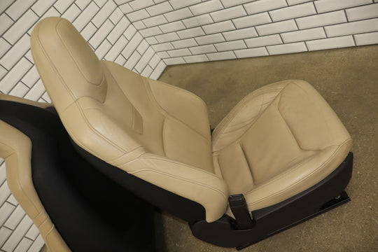 2016 Tesla Model S Gen 3 Seat Set (Front/Rear) Tan Leather