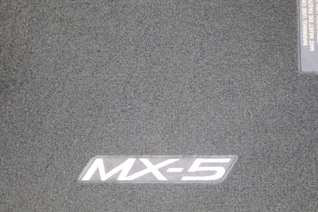 2016-2023 Mazda Miata MX-5 Embossed Cloth Floor Mats (Black) Mild Wear