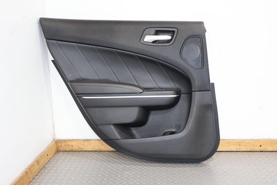 15-18 Dodge Charger R/T Rear Left LH Interior Door Trim Panel (Black X9)