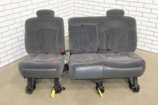 01-02 Chevy GMC 2500HD Crew Cab Cloth Bench Rear Seat (Graphite 12D)