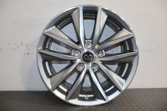 14-17 Infiniti Q50 17X7.5 OEM 5 V Spoke Wheels Set of 4 (Painted Silver)