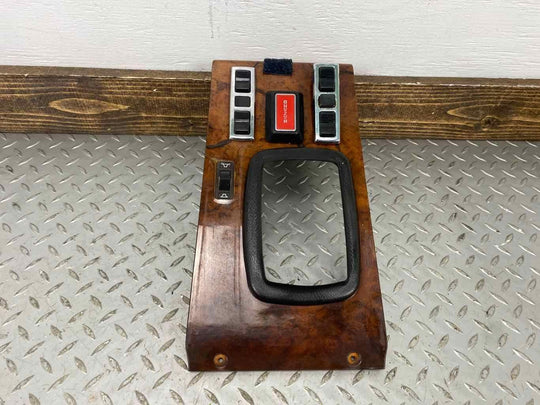 72-81 Mercedes 450SLC C107 R107 Upper Center Console Trim W/Switches (Woodgrain)