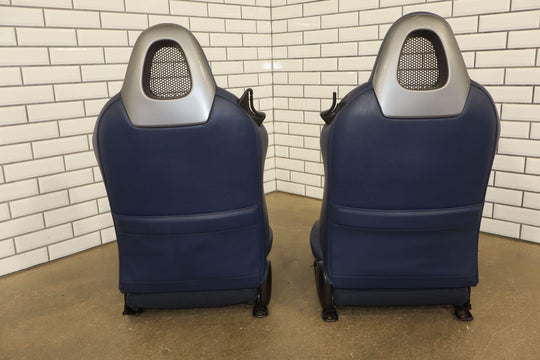 2000-2005 Honda S2000 OEM Leather Bucket Seat Set (Left/Right) Blue