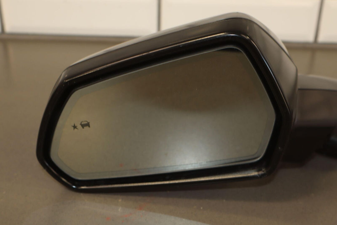 16-19 Chevrolet Camaro Left Driver Power Heated Door Mirror Matte Black