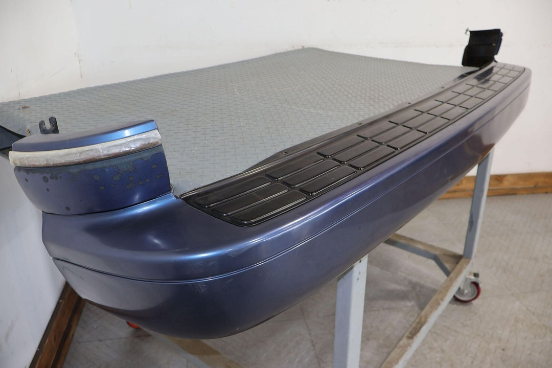 91-96 Chevy Caprice Wagon Rear Bumper OEM (Adriatic Blue 30u) Weathered Trim