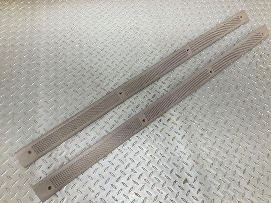 87-93 Foxbody Mustang Pair LH&RH Interior Door Sill Entry Plates (Gray) Notes